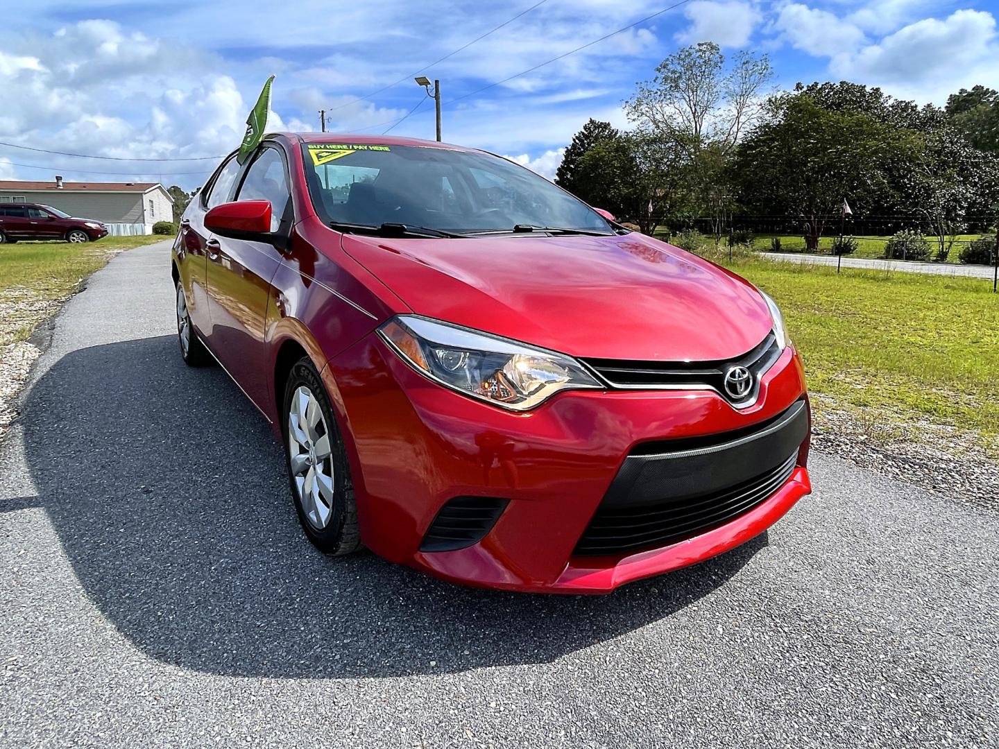 2014 Red Toyota Corolla L 4-Speed AT (2T1BURHE5EC) with an 1.8L L4 DOHC 16V engine, 4-Speed Automatic transmission, located at 18001 Kellogg Rd, Saucier, MS, 39574, (228) 832-1441, 139.421463, -76.641457 - ""GREAT PRICE!! "" 2014 TOYOTA COROLLA LE All you need is proof of income, proof of residence, valid drivers license and insurance! No credit check ever!! Only $995 DN - or buy it outright for $8,395. – TOYOTA Strong! - 1.8L DOHC 16V – Runs GREAT - Just Serviced! – CARFAX Great Value! - Photo#1