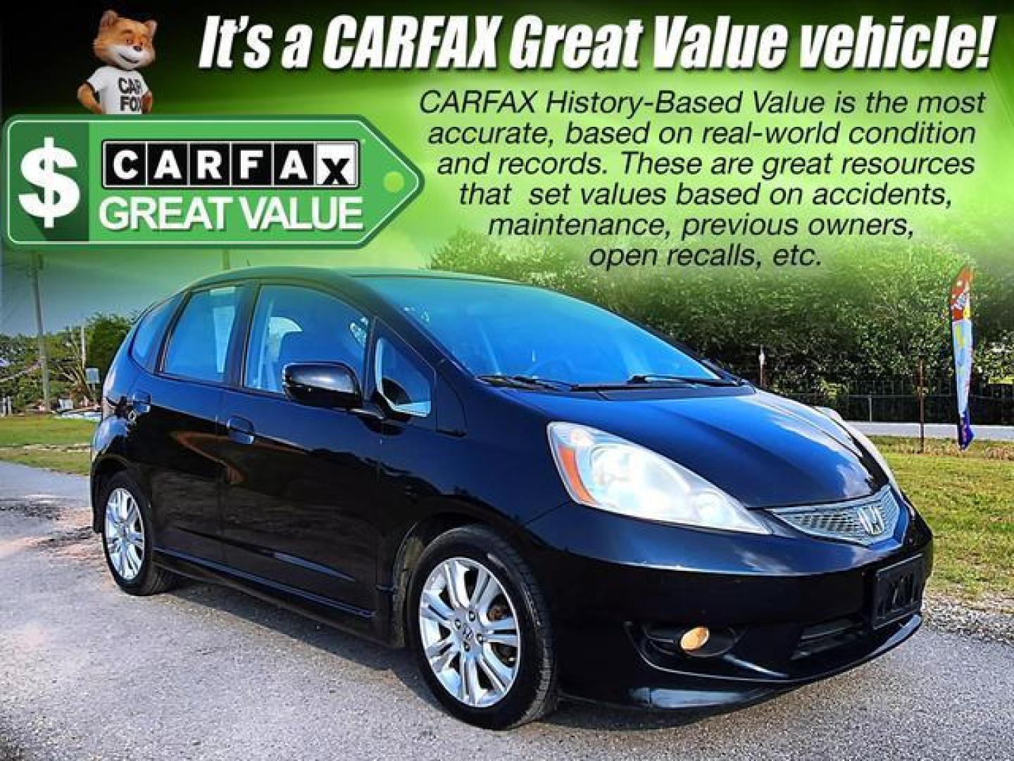 2010 Black /Gray Honda Fit Sport Hatchback 4D (JHMGE8H41AC) with an 1.5L L4 SOHC 16V engine, Automatic, 5-Spd w/Overdrive transmission, located at 18001 Kellogg Rd, Saucier, MS, 39574, (228) 832-1441, 139.421463, -76.641457 - '' E-Z FINANCING!! '' 2010 Honda Fit Sport Hatchback 4D ~ 2-Owners, 33 MPG, Great Value, CARFAX APPROVED, LOW DOWN PAYMENT, SKIP YOUR FIRST PAYMENT, IRON CLAD Warranty, AND MUCH MORE !!We have ALL TYPES OF FINANCING OPTIONS! This Books out for $5,570 - Buy it today for only $4,895 !! Easy easy appro - Photo#2