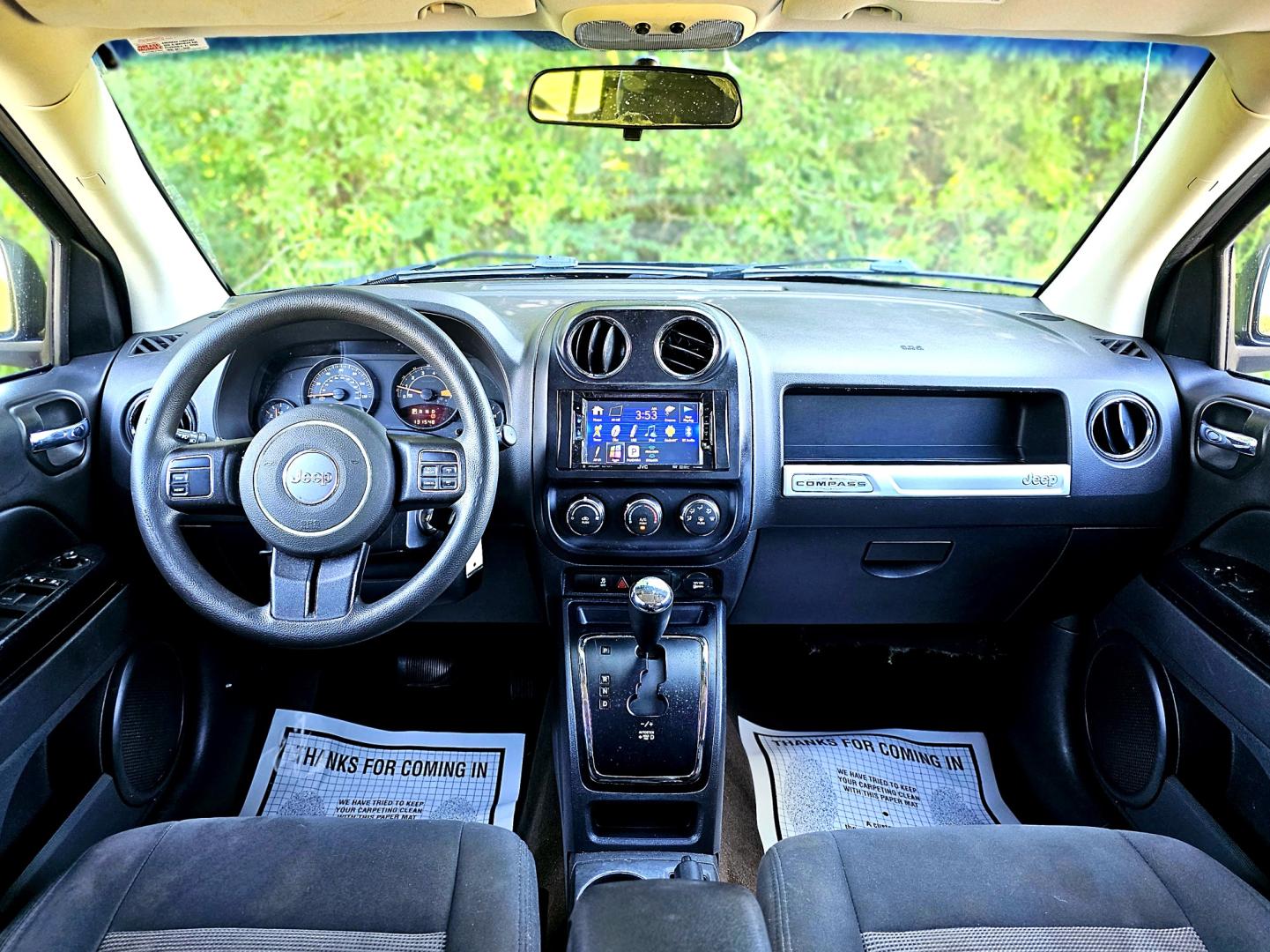 2014 Blue Jeep Compass Sport FWD (1C4NJCBA5ED) with an 2.0L L4 DOHC 16V engine, AUTOMATIC transmission, located at 18001 Kellogg Rd, Saucier, MS, 39574, (228) 832-1441, 39.421459, -76.641457 - CLEAN CARFAX !! 2014 JEEP COMPASS SPORT – JEEP Strong! - 2.0L DOHC 16V – Runs GREAT - Just Serviced! – CLEAN CARFAX Vehicle! – FUEL SAVER!! est. 30 MPG hwy! – AUTOMATIC Transmission – Ice COLD A/C – Aftermarket -AM // FM // XM // CD // USB // MP3 // BLUETOOTH Stereo  - Photo#9