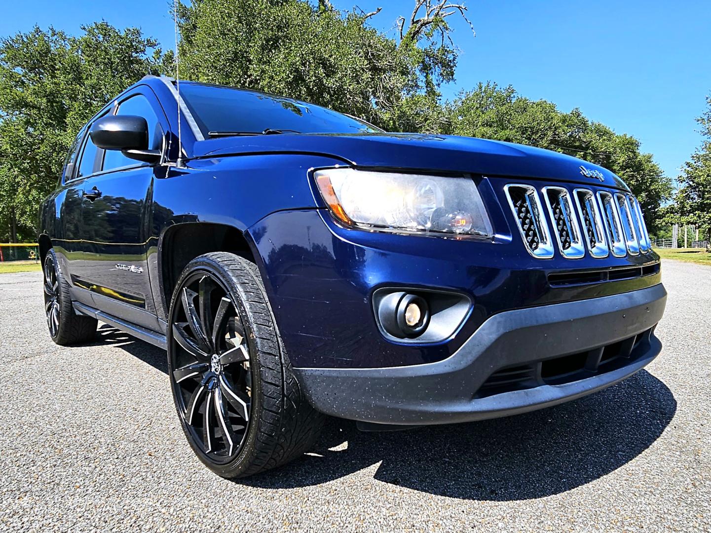 2014 Blue Jeep Compass Sport FWD (1C4NJCBA5ED) with an 2.0L L4 DOHC 16V engine, AUTOMATIC transmission, located at 18001 Kellogg Rd, Saucier, MS, 39574, (228) 832-1441, 39.421459, -76.641457 - CLEAN CARFAX !! 2014 JEEP COMPASS SPORT – JEEP Strong! - 2.0L DOHC 16V – Runs GREAT - Just Serviced! – CLEAN CARFAX Vehicle! – FUEL SAVER!! est. 30 MPG hwy! – AUTOMATIC Transmission – Ice COLD A/C – Aftermarket -AM // FM // XM // CD // USB // MP3 // BLUETOOTH Stereo  - Photo#1