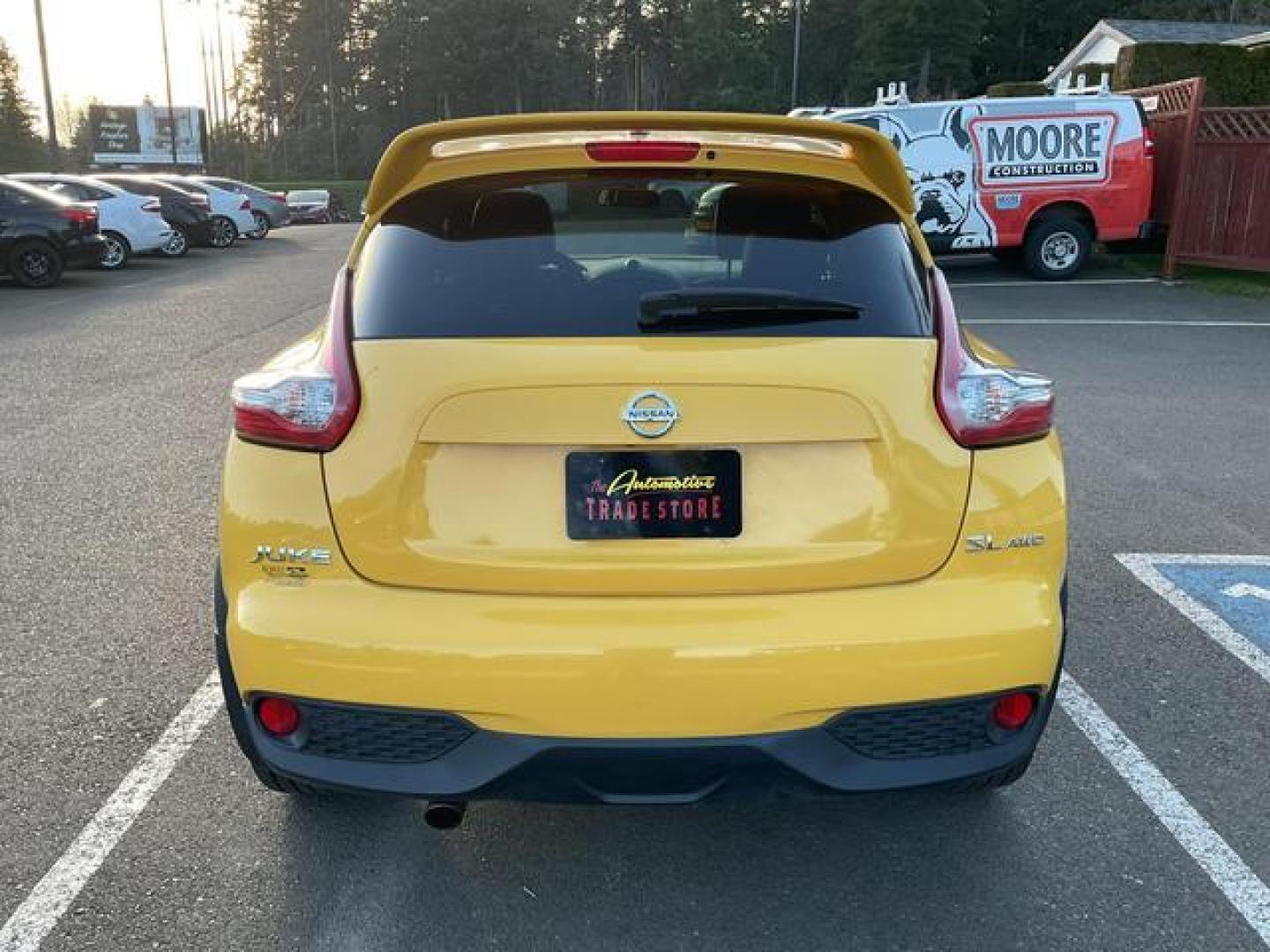 2015 Yellow /Black Nissan JUKE SL Sport Utility 4D (JN8AF5MV6FT) , Automatic, CVT w/Xtronic transmission, located at 18001 Kellogg Rd, Saucier, MS, 39574, (228) 832-1441, 39.421459, -76.641457 - **Dealer Statement: The Trade Store offers the nicest previously owned inventory you'll find of cars, vans, trucks and more. We offer many banks, credit unions and special financing options to fit your needs regardless of your credit, as well as sourcing of specific vehicles for qualified custom - Photo#3