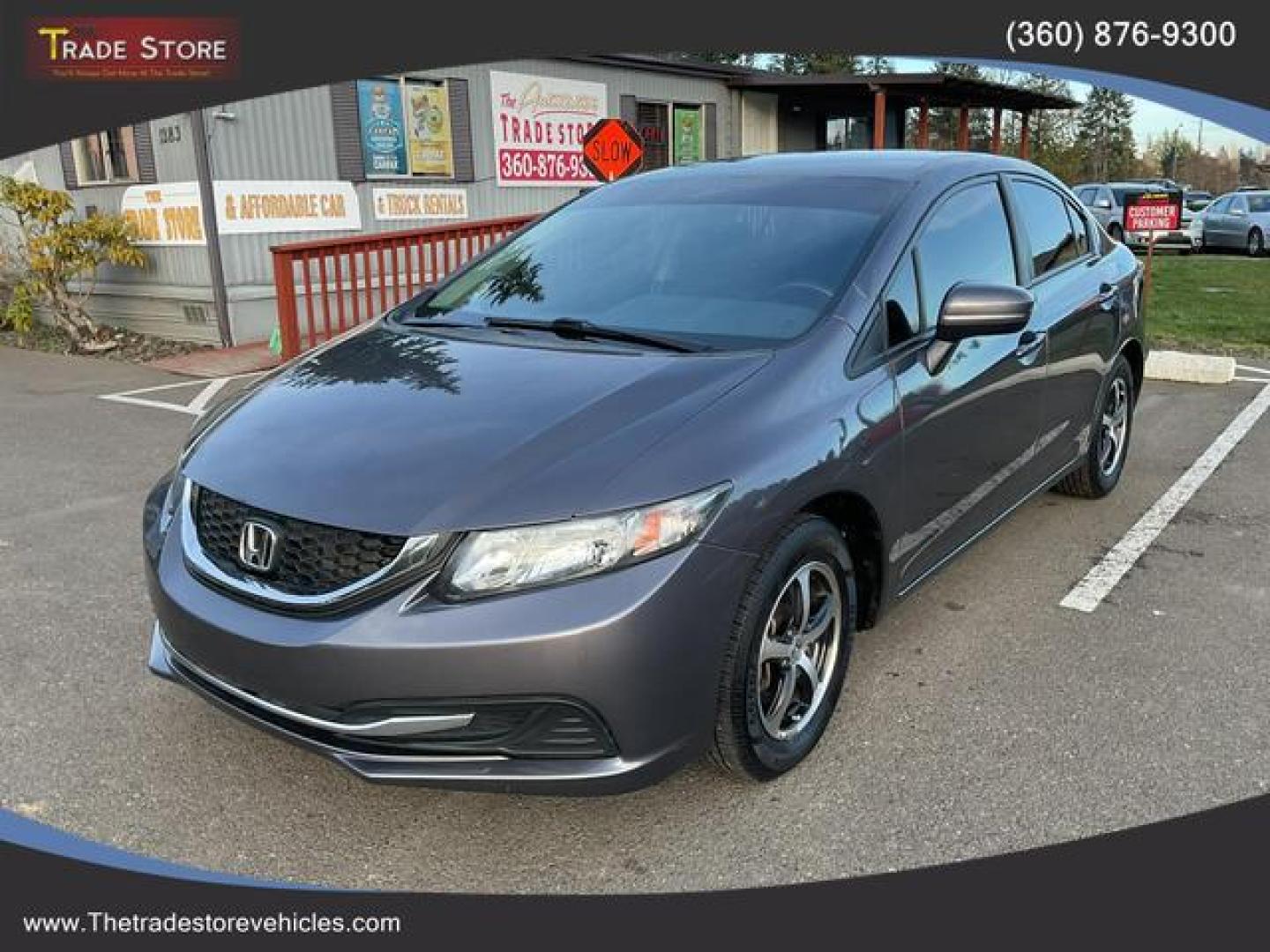 2015 Gray /Black Honda Civic SE Sedan 4D (19XFB2F74FE) , Automatic, CVT transmission, located at 18001 Kellogg Rd, Saucier, MS, 39574, (228) 832-1441, 39.421459, -76.641457 - **Dealer Statement: The Trade Store offers the nicest previously owned inventory you'll find of cars, vans, trucks and more. We offer many banks, credit unions and special financing options to fit your needs regardless of your credit, as well as sourcing of specific vehicles for qualified custom - Photo#0