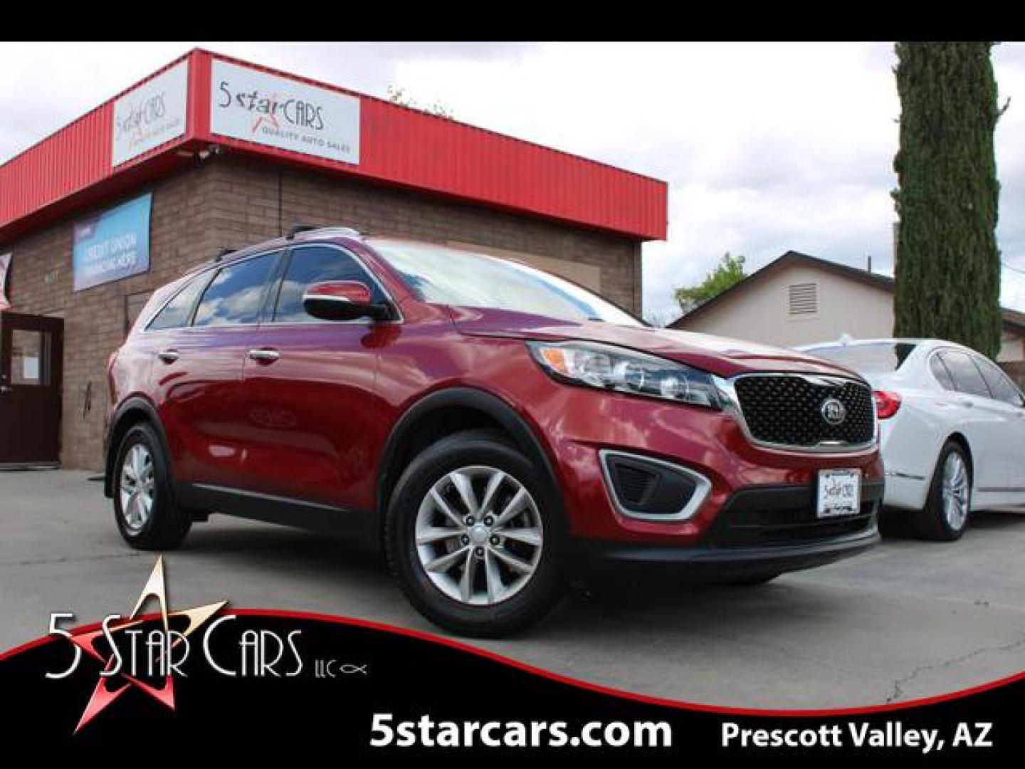 2016 Red /Black Kia Sorento LX Sport Utility 4D (5XYPG4A34GG) , Auto, 6-Spd OD Sptmatc transmission, located at 18001 Kellogg Rd, Saucier, MS, 39574, (228) 832-1441, 39.421459, -76.641457 - ~ TEXT or CALL 928 775 5O6O ~ 5STARCARS .C0M ~** CONVENIENCE PACKAGE! ~ 3RD ROW SEATING! ~ SUPER NICE!** EXCEPTIONAL CONDITION! 4.8 of 5 Third Party Condition Report! ** Inspected - Tested - Professionally Serviced and Renewed!** READY for MANY MORE Years of Great Service!** Certified CLEAN CARFA - Photo#0