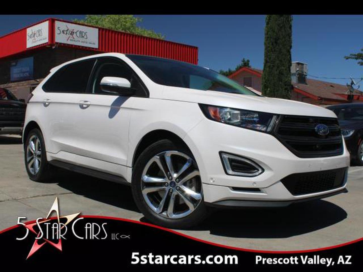 2017 White /Black Ford Edge Sport SUV 4D (2FMPK4AP7HB) , Auto, 6-Spd SelShft transmission, located at 18001 Kellogg Rd, Saucier, MS, 39574, (228) 832-1441, 39.421459, -76.641457 - Photo#0