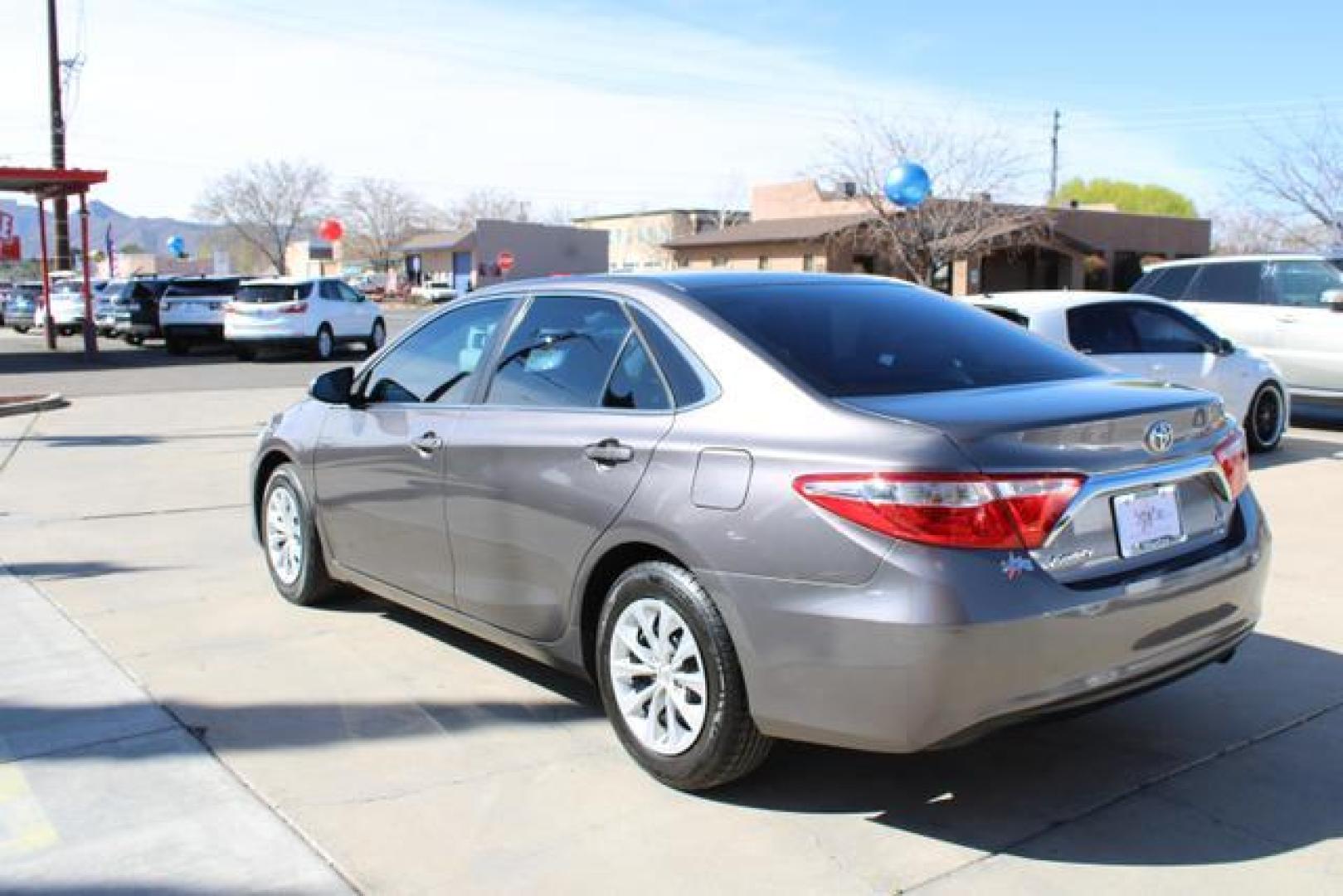 2015 Gray /Gray Toyota Camry LE Sedan 4D (4T1BF1FK1FU) , Automatic, 6-Spd transmission, located at 18001 Kellogg Rd, Saucier, MS, 39574, (228) 832-1441, 39.421459, -76.641457 - ~ TEXT or CALL 928 775 5O6O ~ 5STARCARS .C0M ~** TWO OWNER AZ! ~ GAS SAVER! ~ SUPER NICE SEDAN!** GREAT CONDITION! WELL TAKEN CARE OF! ** Inspected - Tested - Professionally Serviced and Renewed!** READY for MANY MORE Years of Great Service!** Certified AutoCheck w/ No Accidents/No Issues!** 1000 - Photo#2