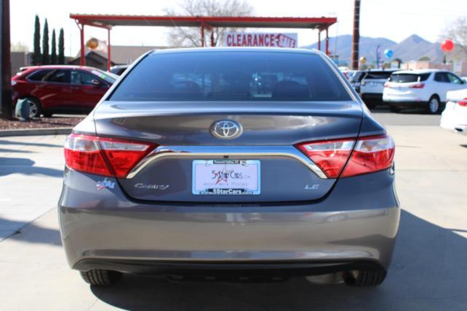 2015 Gray /Gray Toyota Camry LE Sedan 4D (4T1BF1FK1FU) , Automatic, 6-Spd transmission, located at 18001 Kellogg Rd, Saucier, MS, 39574, (228) 832-1441, 39.421459, -76.641457 - ~ TEXT or CALL 928 775 5O6O ~ 5STARCARS .C0M ~** TWO OWNER AZ! ~ GAS SAVER! ~ SUPER NICE SEDAN!** GREAT CONDITION! WELL TAKEN CARE OF! ** Inspected - Tested - Professionally Serviced and Renewed!** READY for MANY MORE Years of Great Service!** Certified AutoCheck w/ No Accidents/No Issues!** 1000 - Photo#4