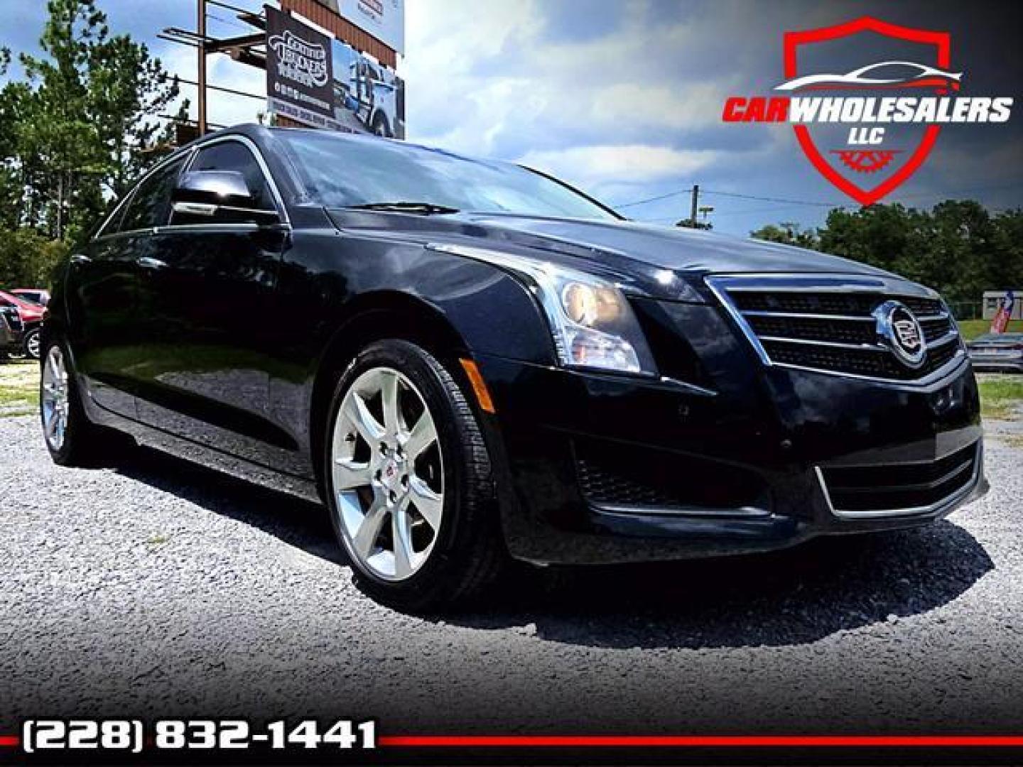 2014 Black /Gray Cadillac ATS 2.0L Turbo Luxury Sedan 4D (1G6AB5SX6E0) , Automatic, 6-Spd transmission, located at 18001 Kellogg Rd, Saucier, MS, 39574, (228) 832-1441, 139.421463, -76.641457 - Photo#0