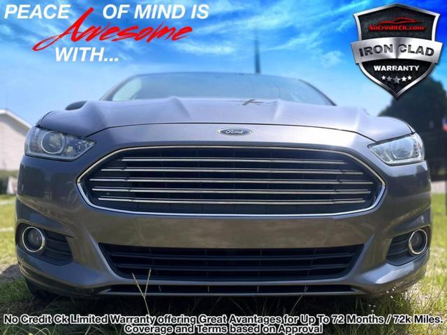 2014 Gray /Black Ford Fusion SE Sedan 4D (1FA6P0HD1E5) , Automatic, 6-Spd transmission, located at 18001 Kellogg Rd, Saucier, MS, 39574, (228) 832-1441, 139.421463, -76.641457 - '' E-Z FINANCING!! '' 2014 Ford Fusion SE Sedan 4D ~ Clean Carfax, Well Maintained, CARFAX Great Value, CARFAX APPROVED, LOW DOWN PAYMENT, SKIP YOUR FIRST PAYMENT, IRON CLAD Warranty, AND MUCH MORE !!We have ALL TYPES OF FINANCING OPTIONS! This Books out for $12,030 - Buy it today for only $10,295 ! - Photo#2