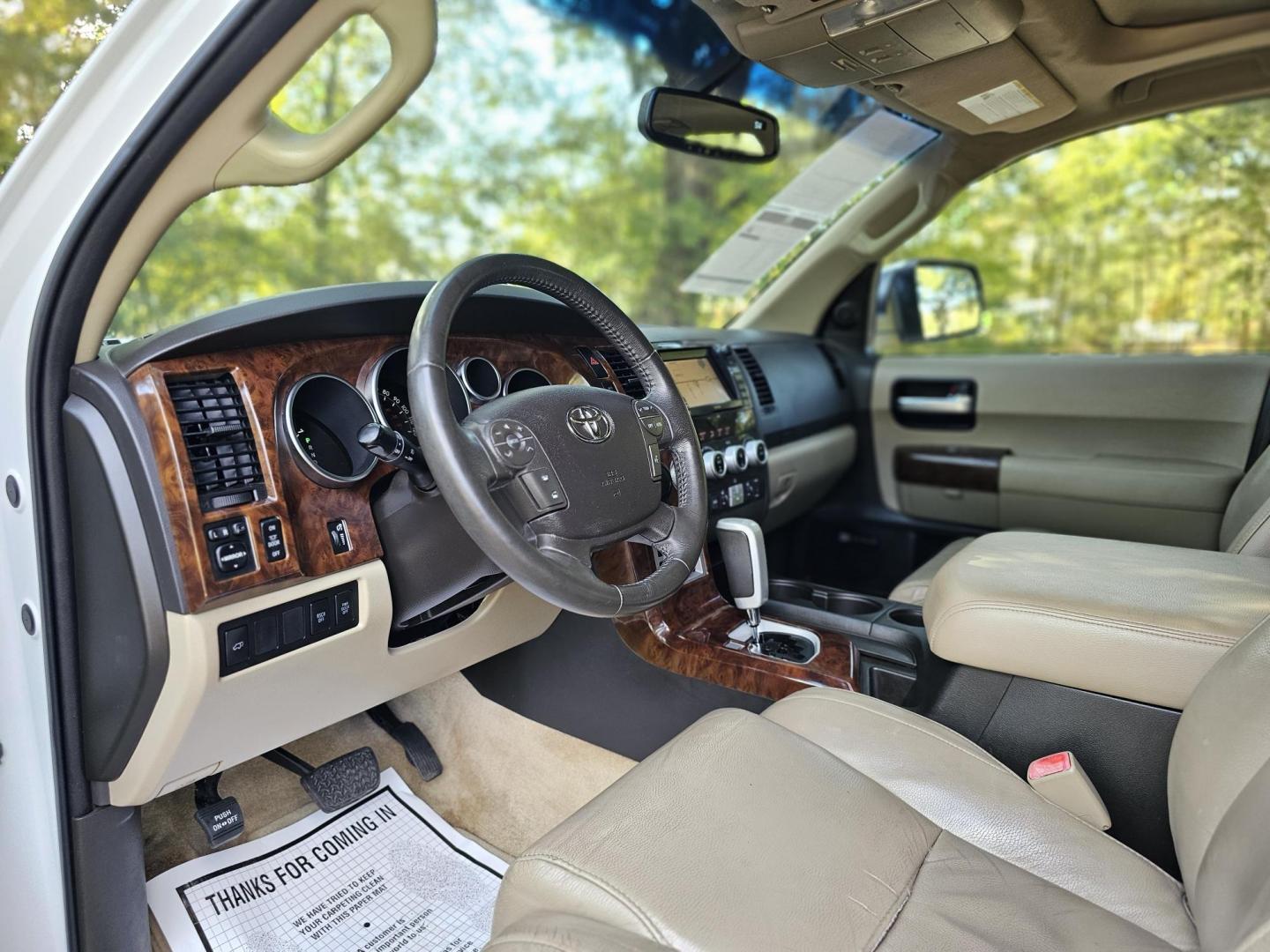 2008 White /TAN Toyota Sequoia Limited Sport Utility 4D (5TDZY68A08S) , Automatic, 6-Spd w/Overdrive transmission, located at 18001 Kellogg Rd, Saucier, MS, 39574, (228) 832-1441, 139.421463, -76.641457 - NO CREDIT CHECK * NO TURN DOWN'S **2008 Toyota Sequoia Limited Sport Utility 4D **Bad Credit No Problem!*** No Credit No Problem*** Repossession No Problem***Taxes and Tags Included*** $2,800 DOWN cash or trade* LOW MILES 141,961 *FREE 12 Months Dealer Limited Warranty Service Contract***FREE - Photo#17